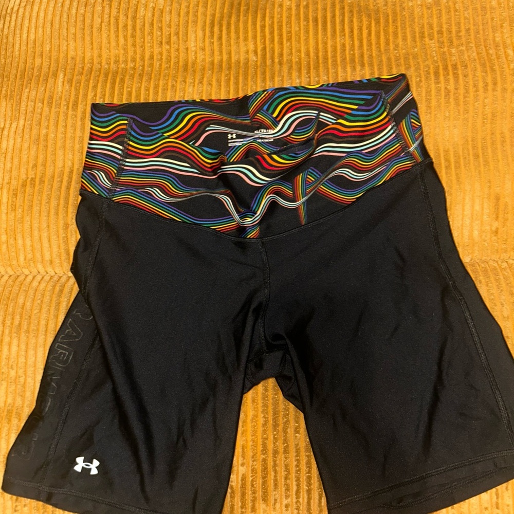 Under Armour Women's Athletic Shorts with Colorful Waistband